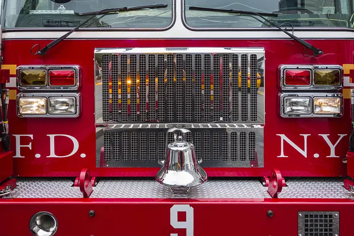 A New York City Fire Department truck detail.